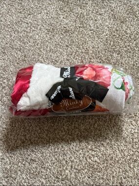 Minky Couture Infant Blanket - poppy print